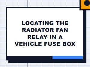 Locating the Radiator Fan Relay in a Fuse Box